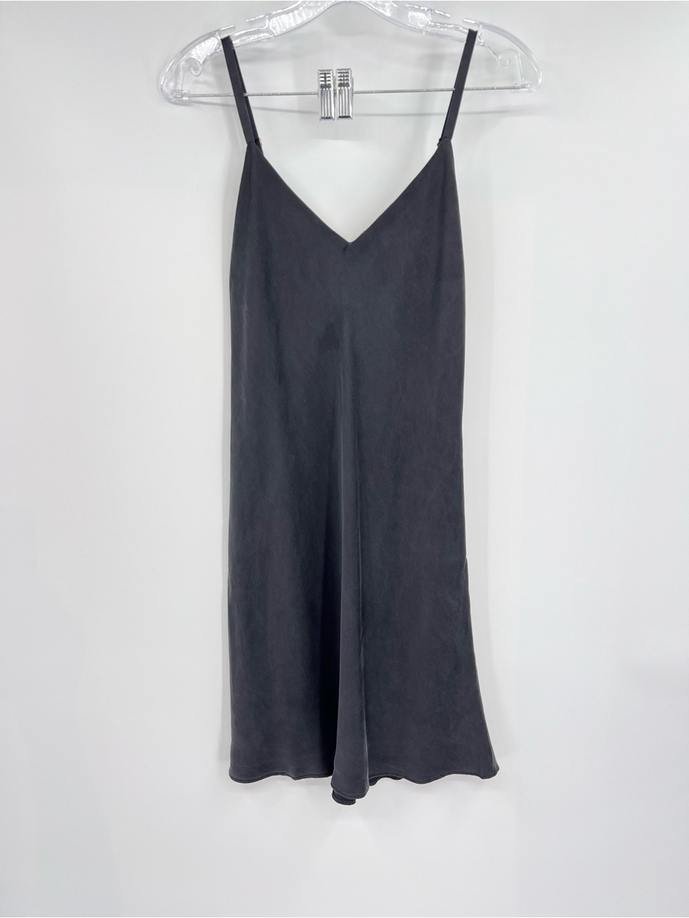 Natori Silk slip on dress black M